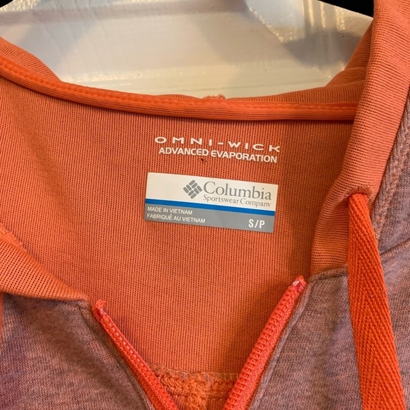 Columbia mauve pink and orange lined zip up hoodie - Picture 5 of 6